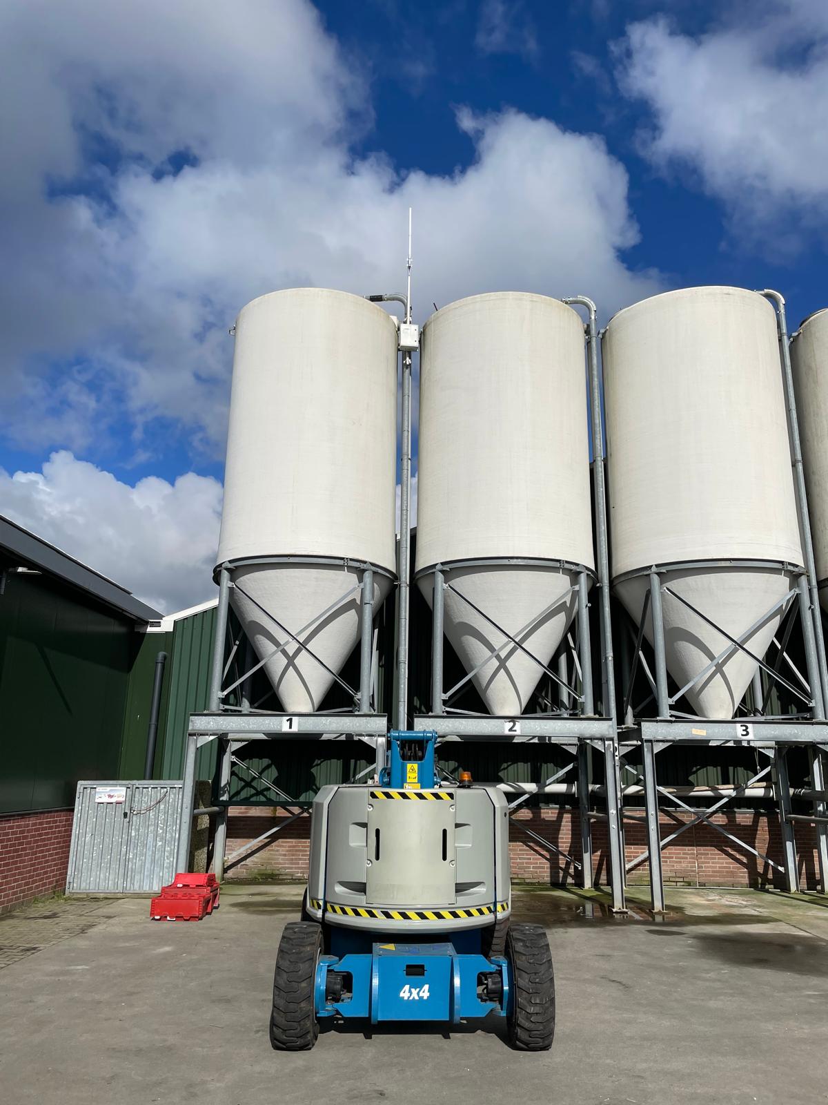Gateway installed at an industrial silo facility